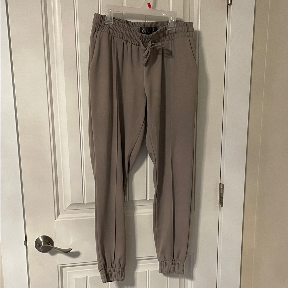 Women's Taupe Jogger Pants